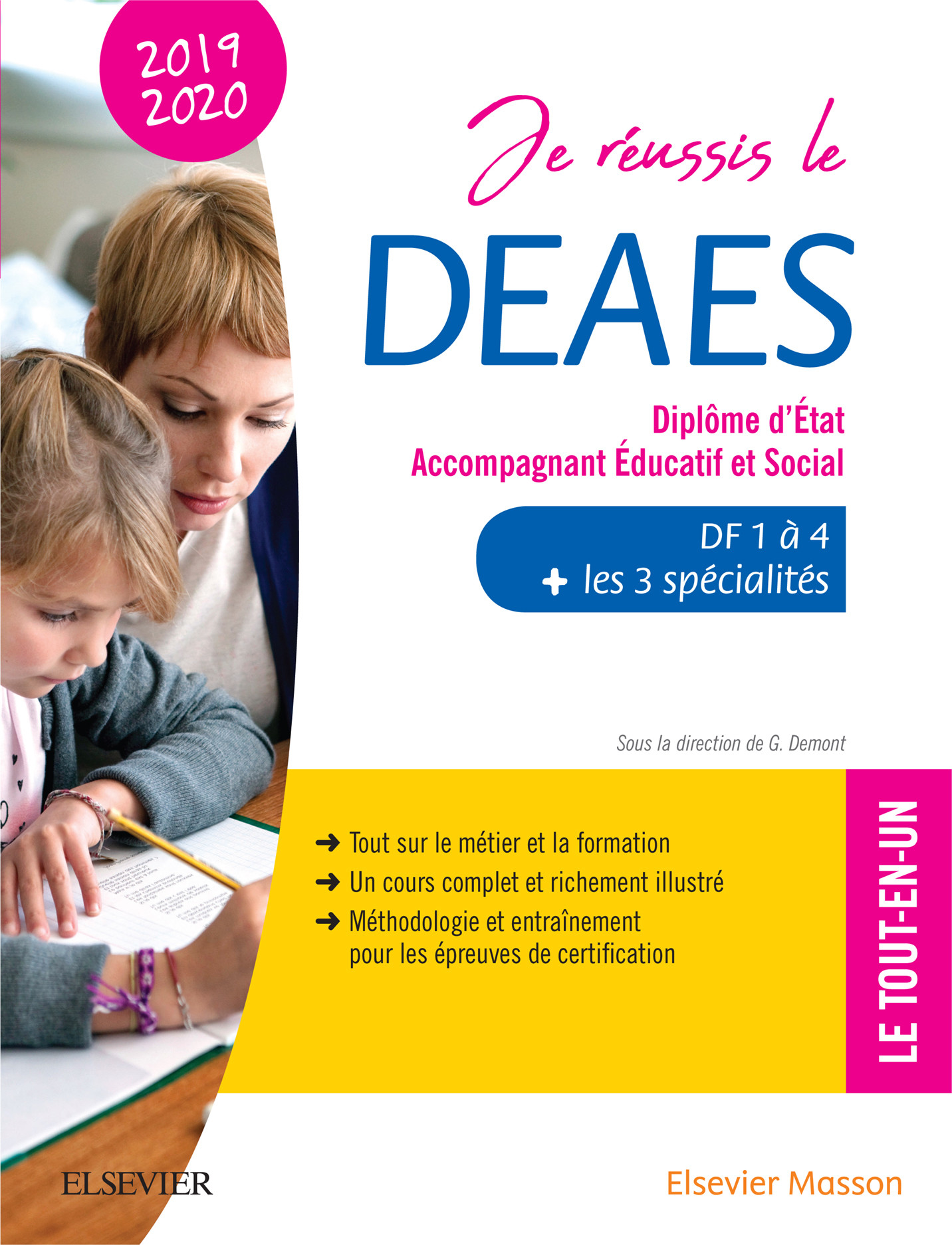 Cover Je réussis le DEAES  - Diplôme d'État Accompagnant Éducatif et Social - 2019-2020