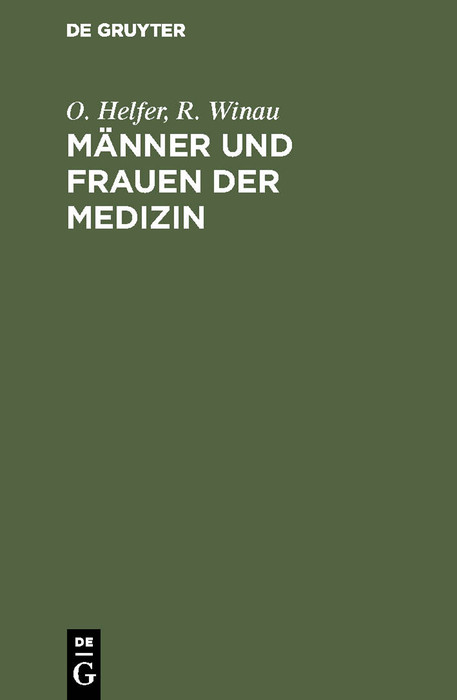 Cover Männer und Frauen der Medizin