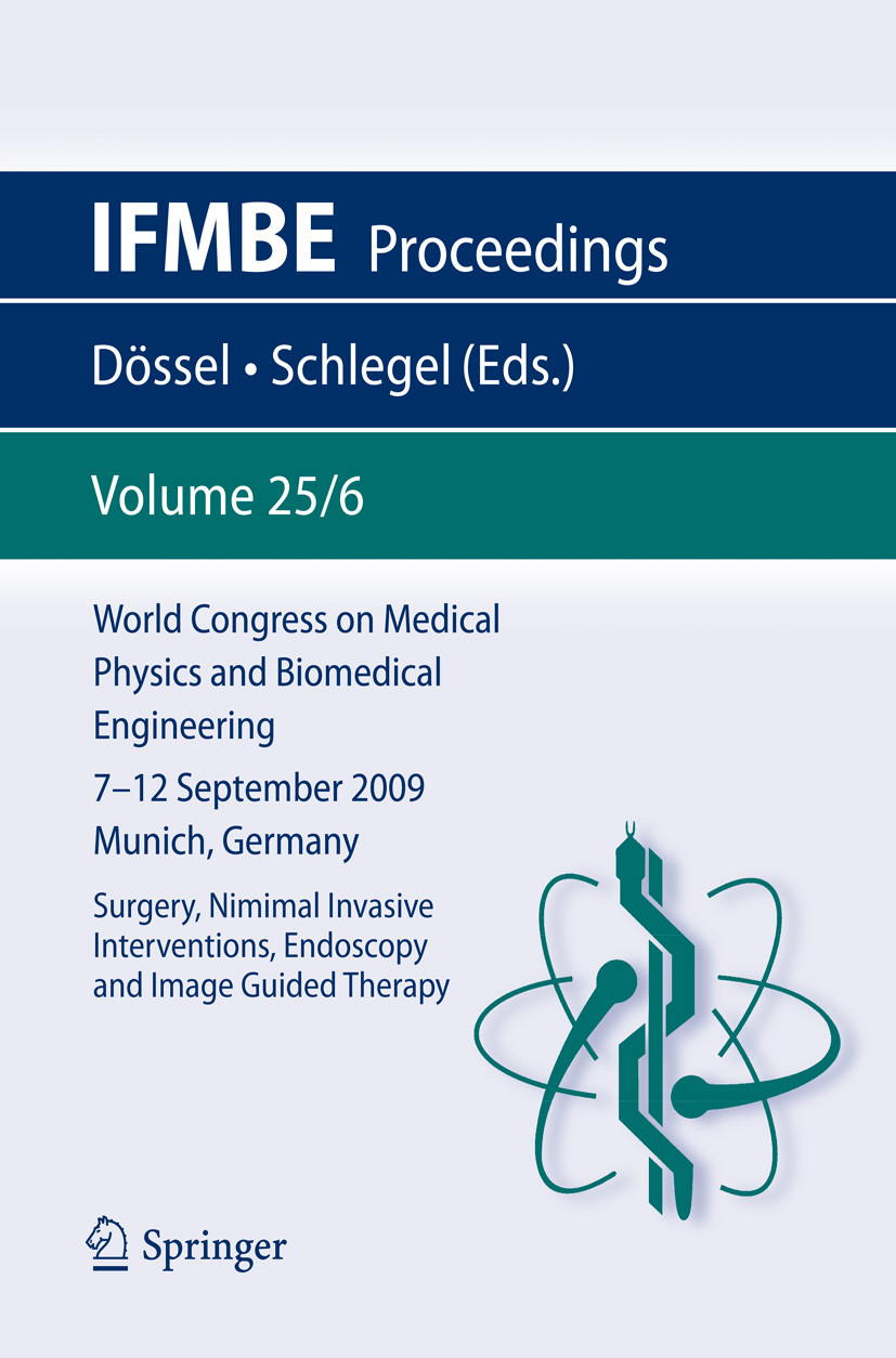 Cover World Congress on Medical Physics and Biomedical Engineering September 7 - 12, 2009 Munich, Germany