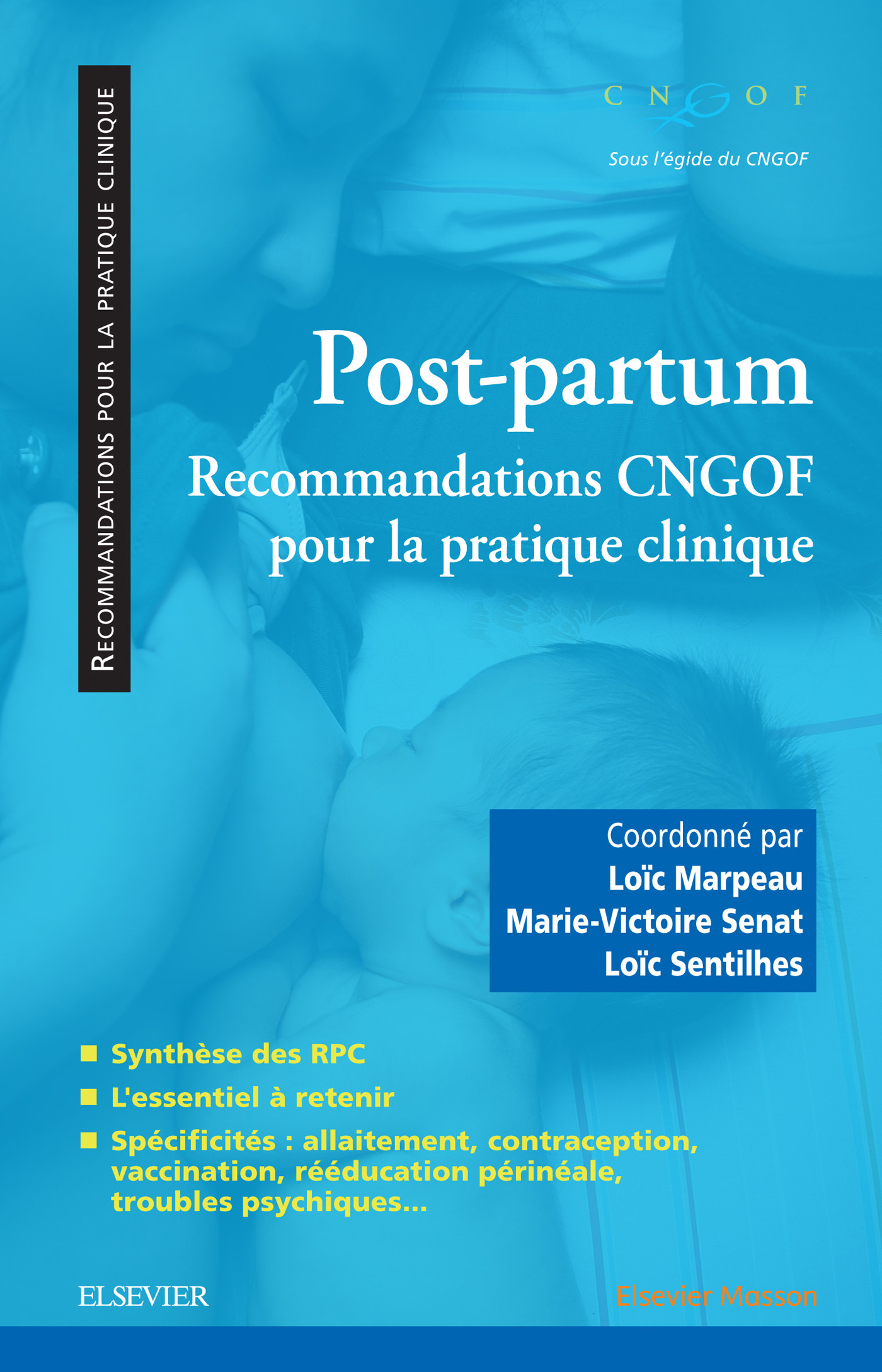 Cover Post-partum : recommandations CNGOF pour la pratique clinique