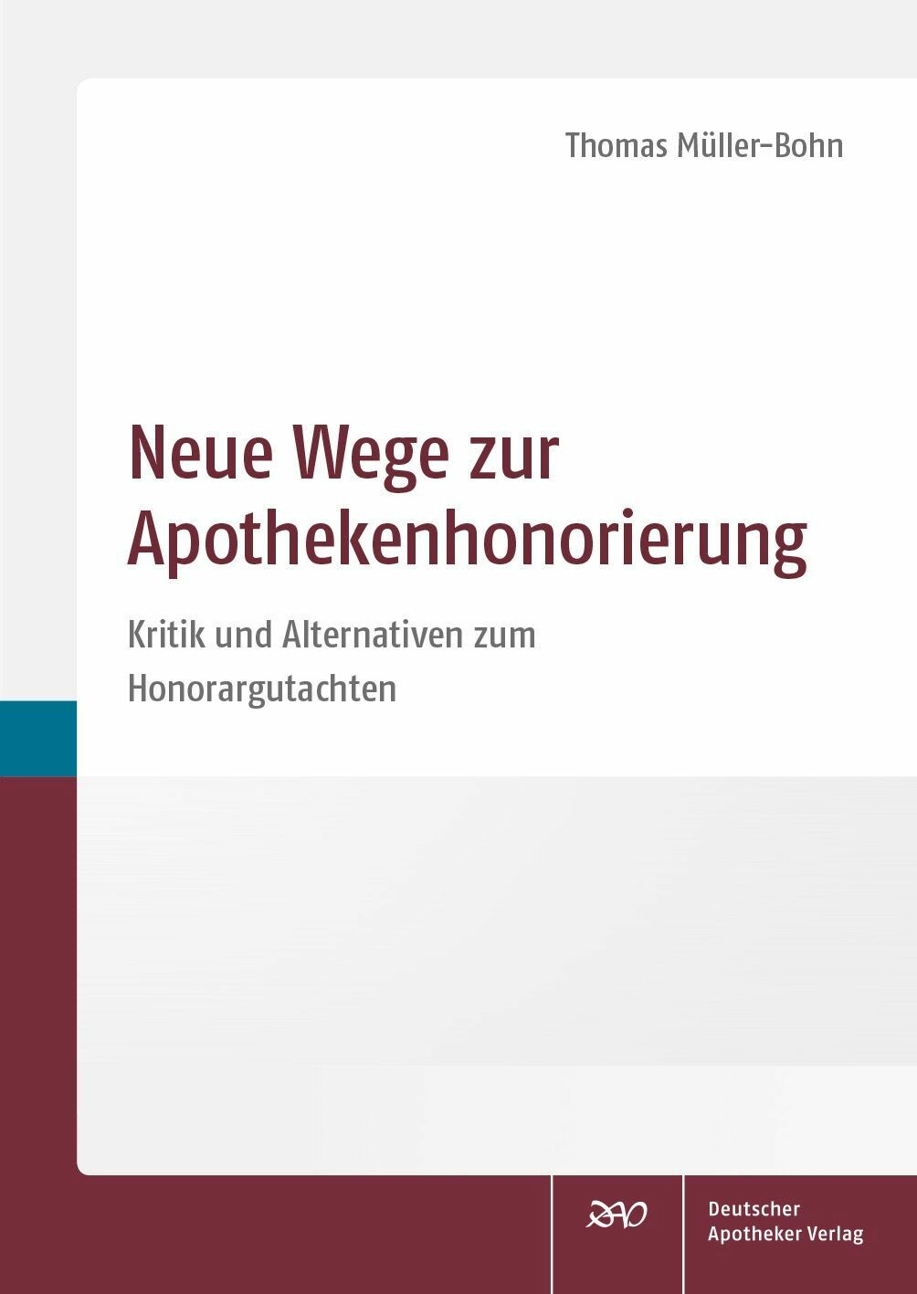 Cover Neue Wege zur Apothekenhonorierung