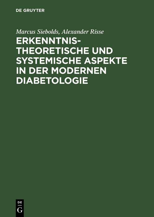 Cover Erkenntnistheoretische und systemische Aspekte in der modernen Diabetologie