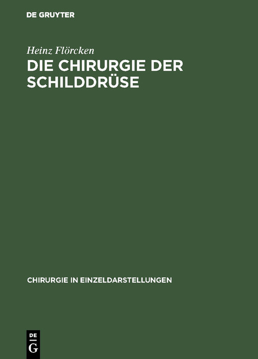 Cover Die Chirurgie der Schilddrüse