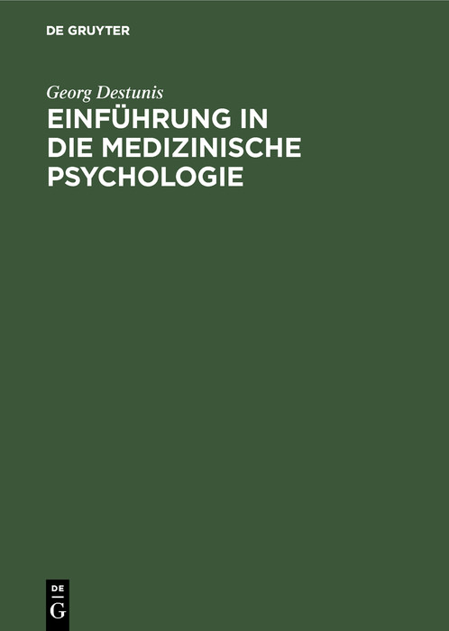 Cover Einführung in die medizinische Psychologie
