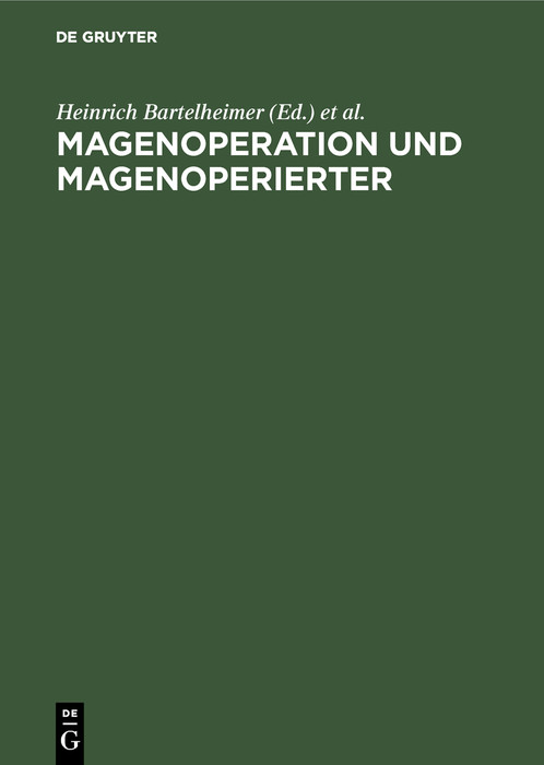 Cover Magenoperation und Magenoperierter