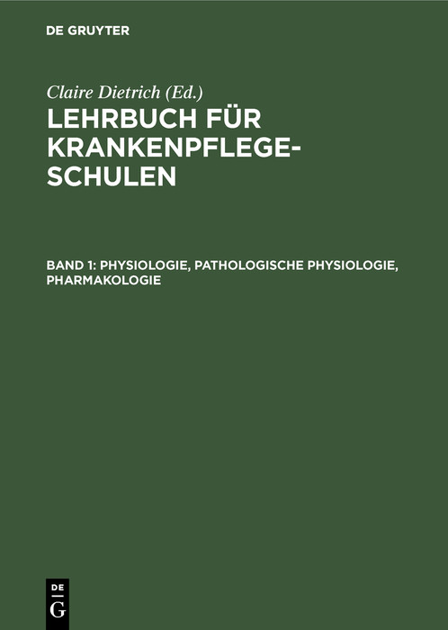 Cover Physiologie, Pathologische Physiologie, Pharmakologie