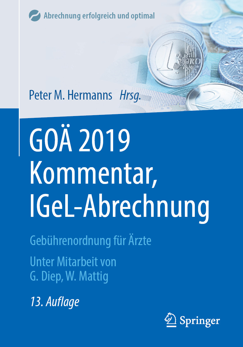 Cover GOÄ 2019 Kommentar, IGeL-Abrechnung