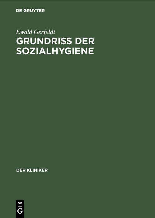 Cover Grundriss der Sozialhygiene