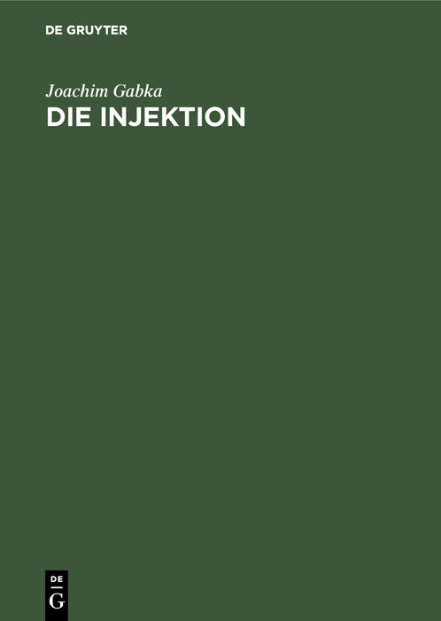 Cover Die Injektion