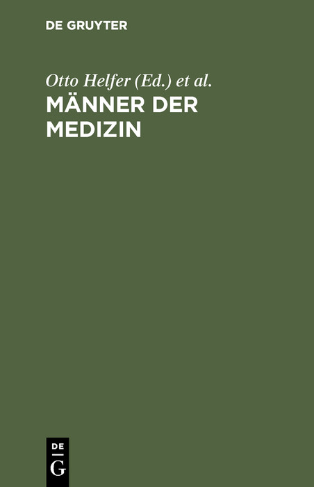 Cover Männer der Medizin