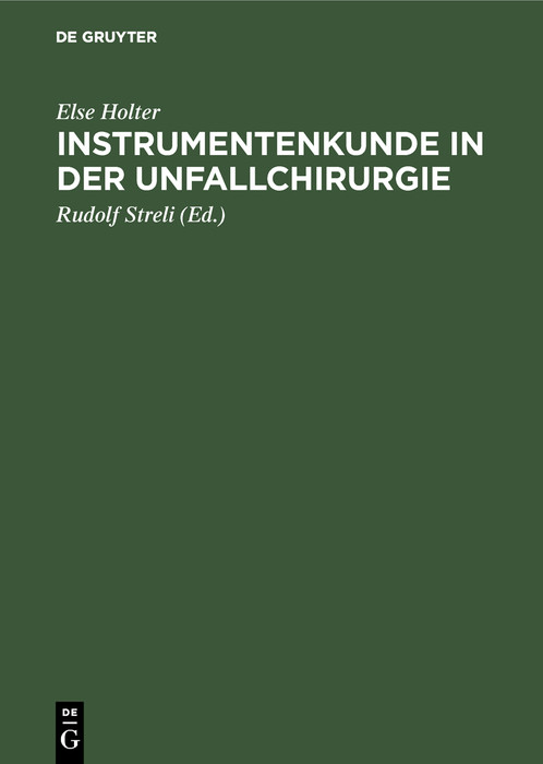 Cover Instrumentenkunde in der Unfallchirurgie