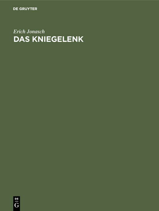 Cover Das Kniegelenk