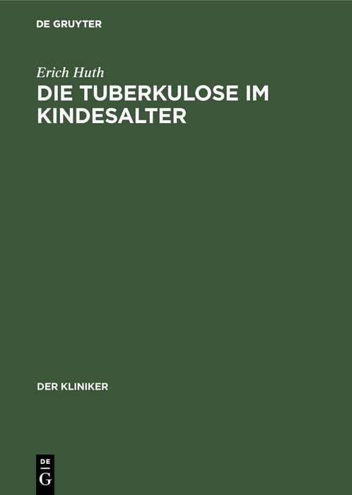 Cover Die Tuberkulose im Kindesalter