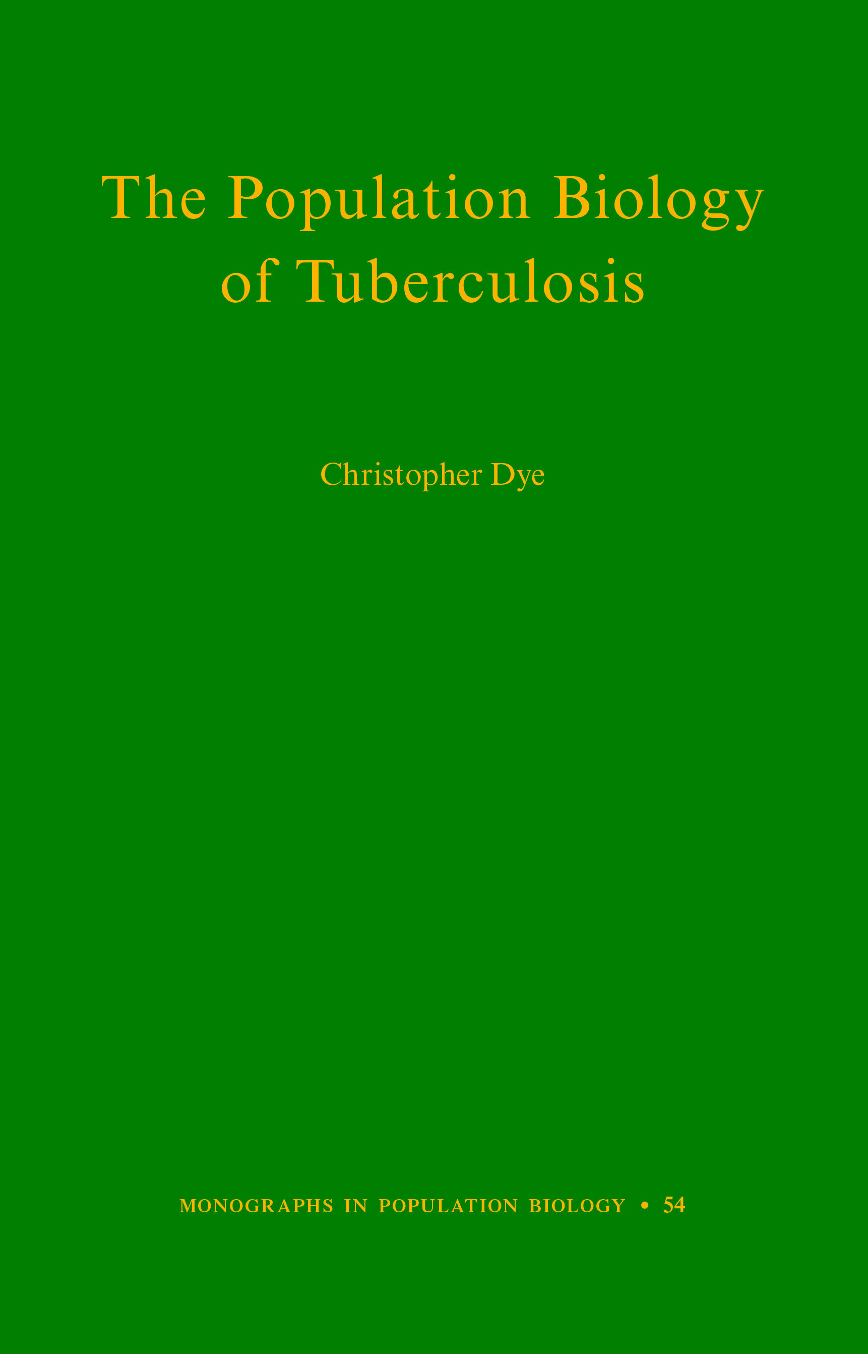 Cover The Population Biology of Tuberculosis
