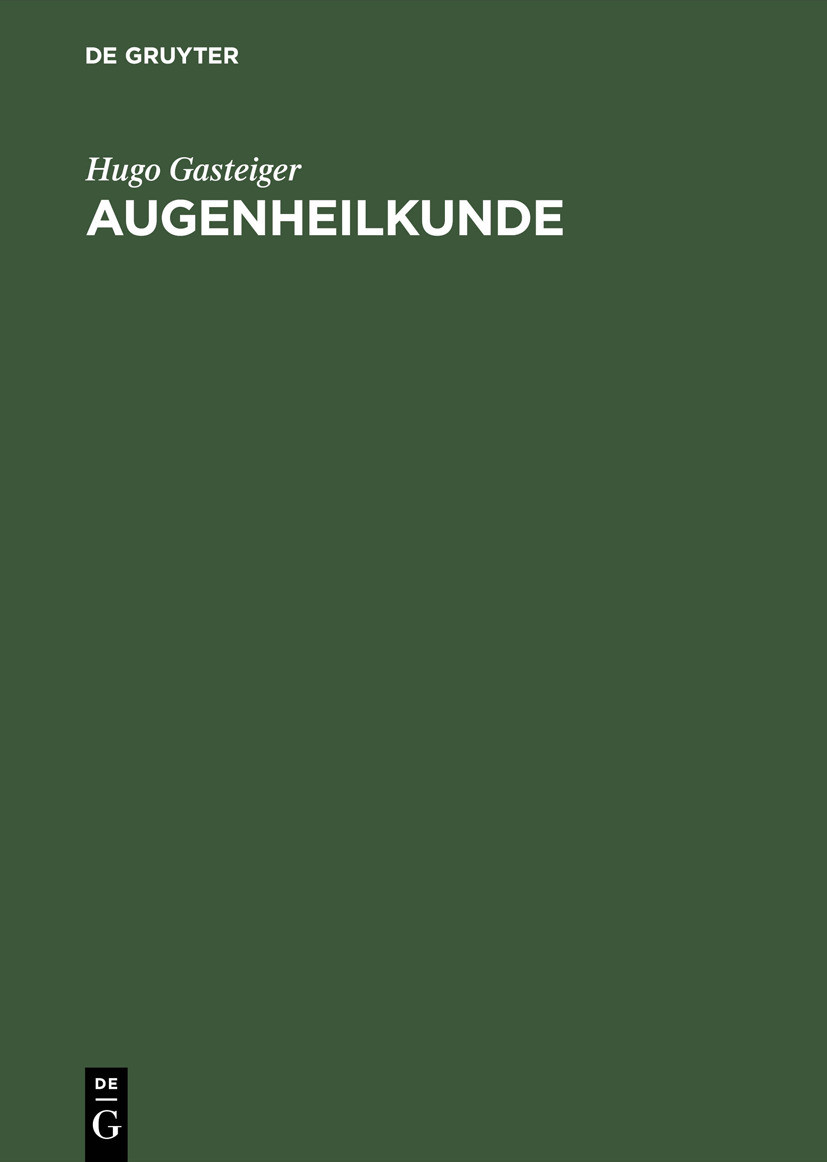 Cover Augenheilkunde