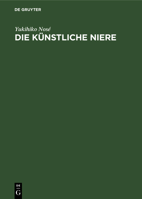 Die künstliche Niere