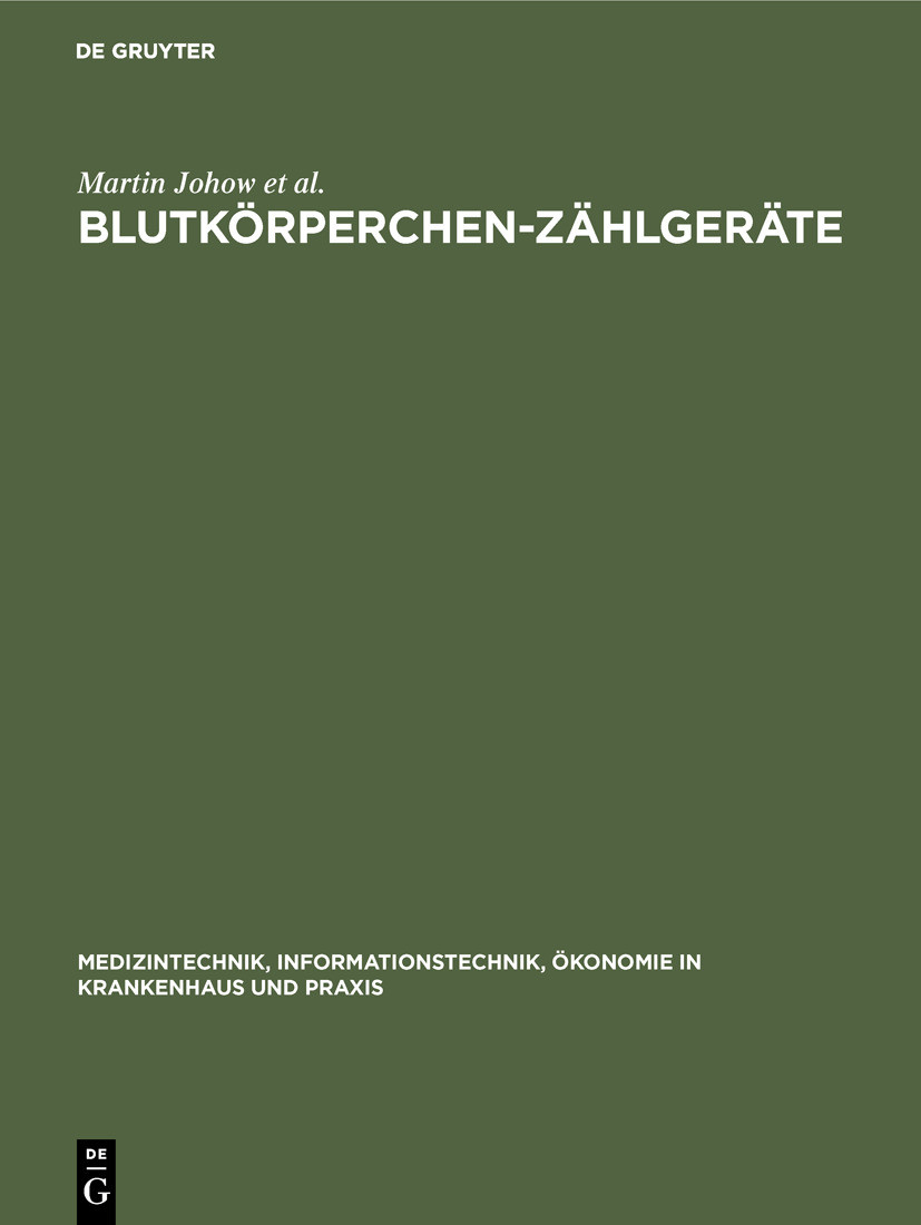Cover Blutkörperchen-Zählgeräte