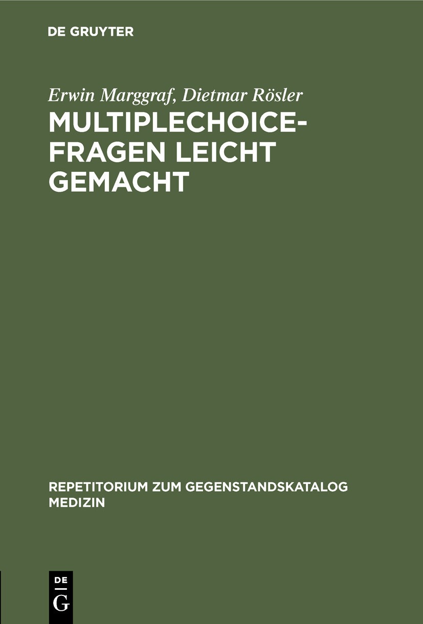 Cover Multiplechoice-Fragen leicht gemacht