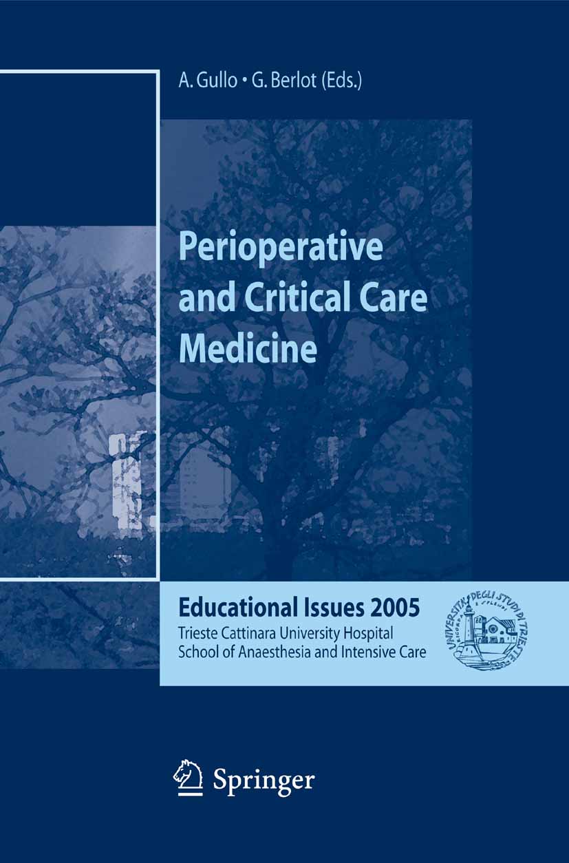Cover Perioperative and Critical Care Medicine