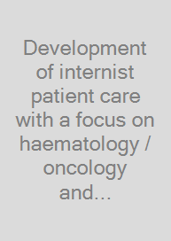 Cover Development of internist patient care with a focus on haematology / oncology and the mortality rate in cancerous diseases in Germany