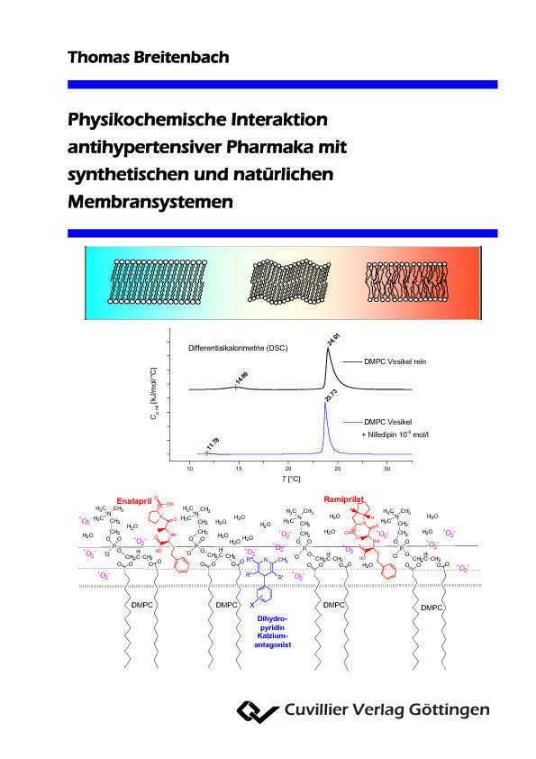 Physikochemische Interaktion antihypertensiver Pharmaka mit synthetischen und nat&#xFC;rlichen Membransystemen