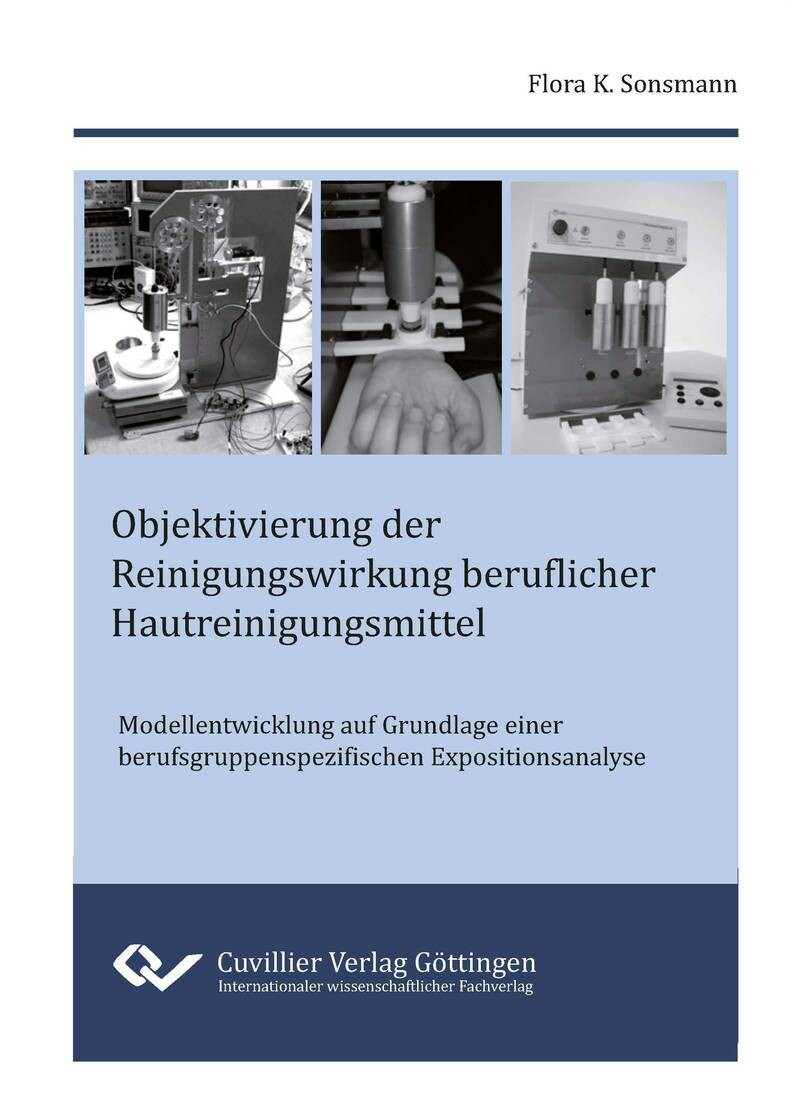 Cover Objektivierung der Reinigungswirkung beruflicher Hautreinigungsmittel