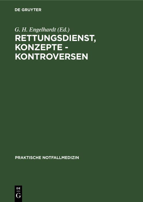 Cover Rettungsdienst, Konzepte - Kontroversen