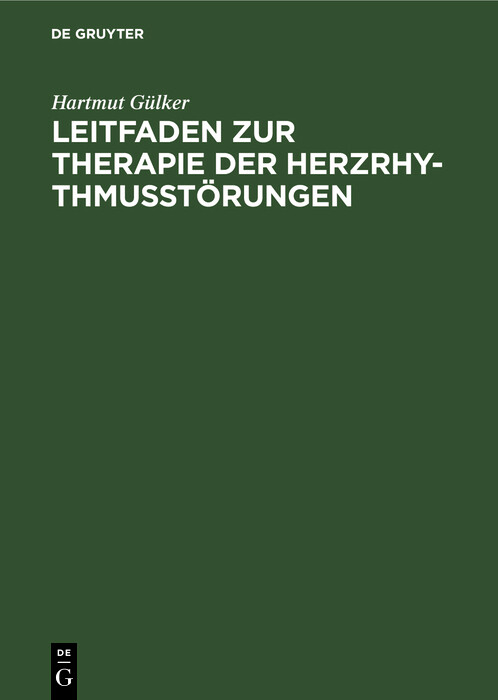 Cover Leitfaden zur Therapie der Herzrhythmusstörungen