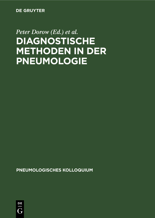 Cover Diagnostische Methoden in der Pneumologie