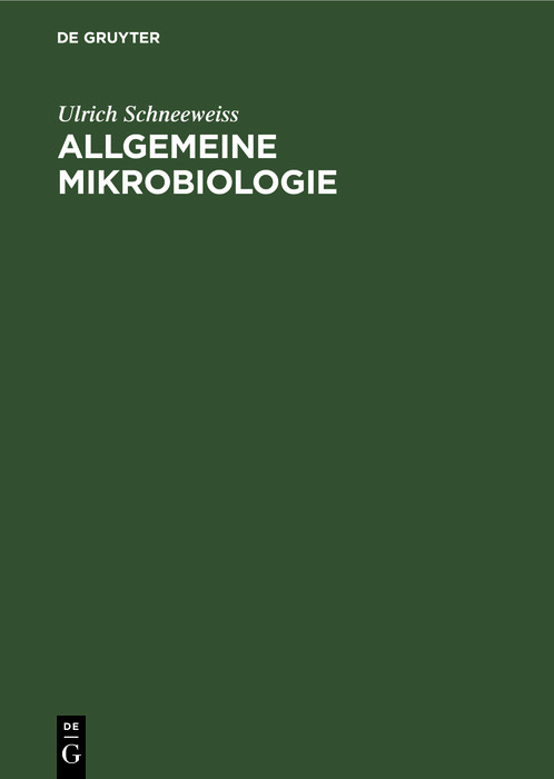 Cover Allgemeine Mikrobiologie