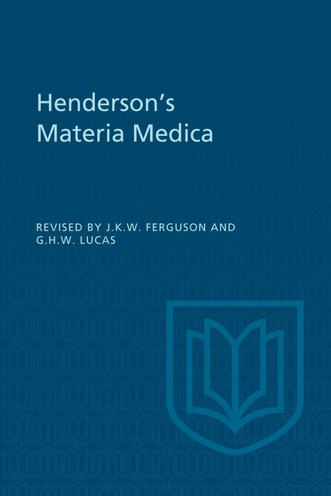 Cover Henderson's Materia Medica