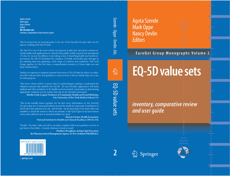 Cover EQ-5D Value Sets: Inventory, Comparative Review and User Guide