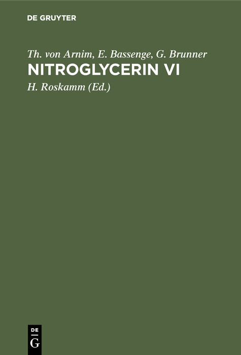 Cover Nitroglycerin VI