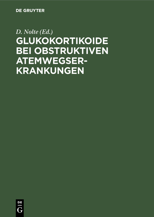 Cover Glukokortikoide bei obstruktiven Atemwegserkrankungen