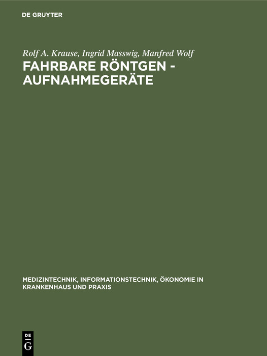 Cover Fahrbare Röntgen - Aufnahmegeräte