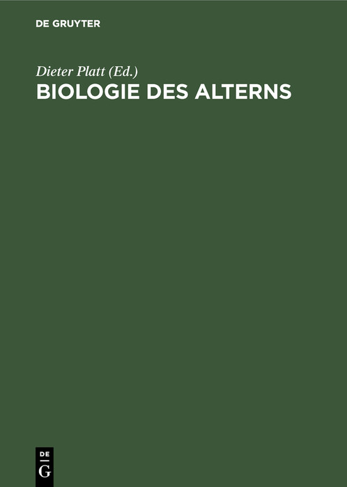 Cover Biologie des Alterns
