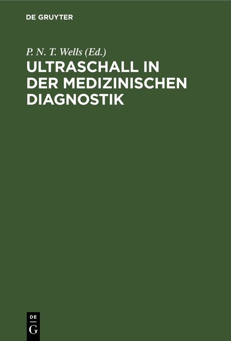 Cover Ultraschall in der medizinischen Diagnostik