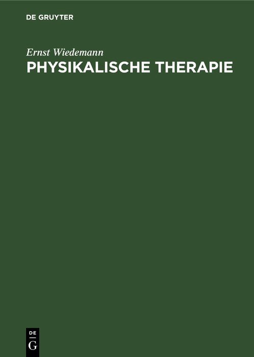 Cover Physikalische Therapie