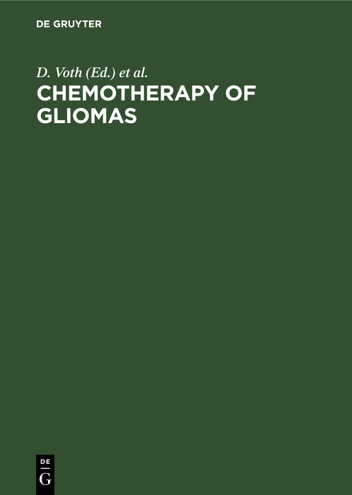 Cover Chemotherapy of gliomas