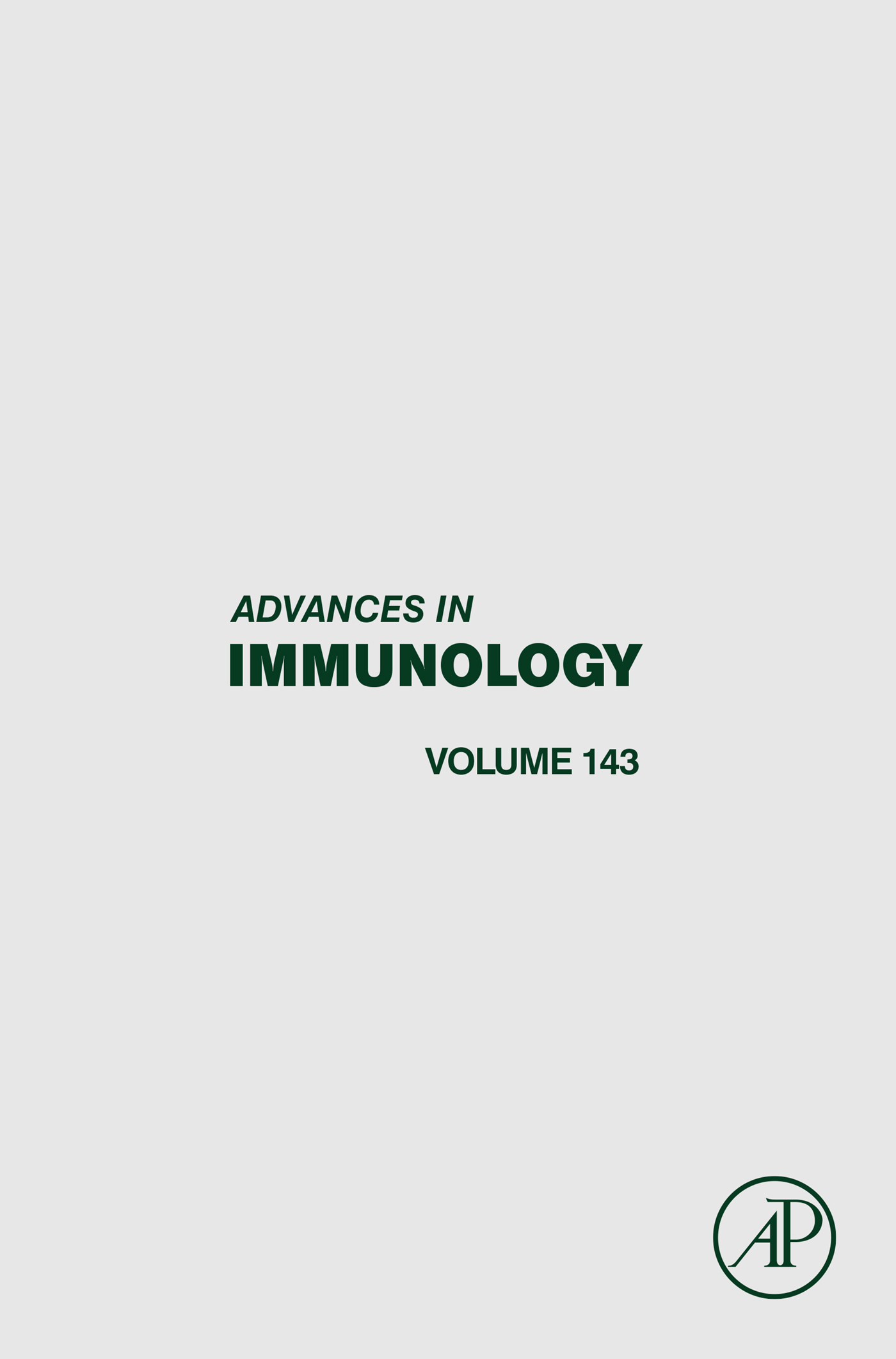 Cover Advances in Immunology