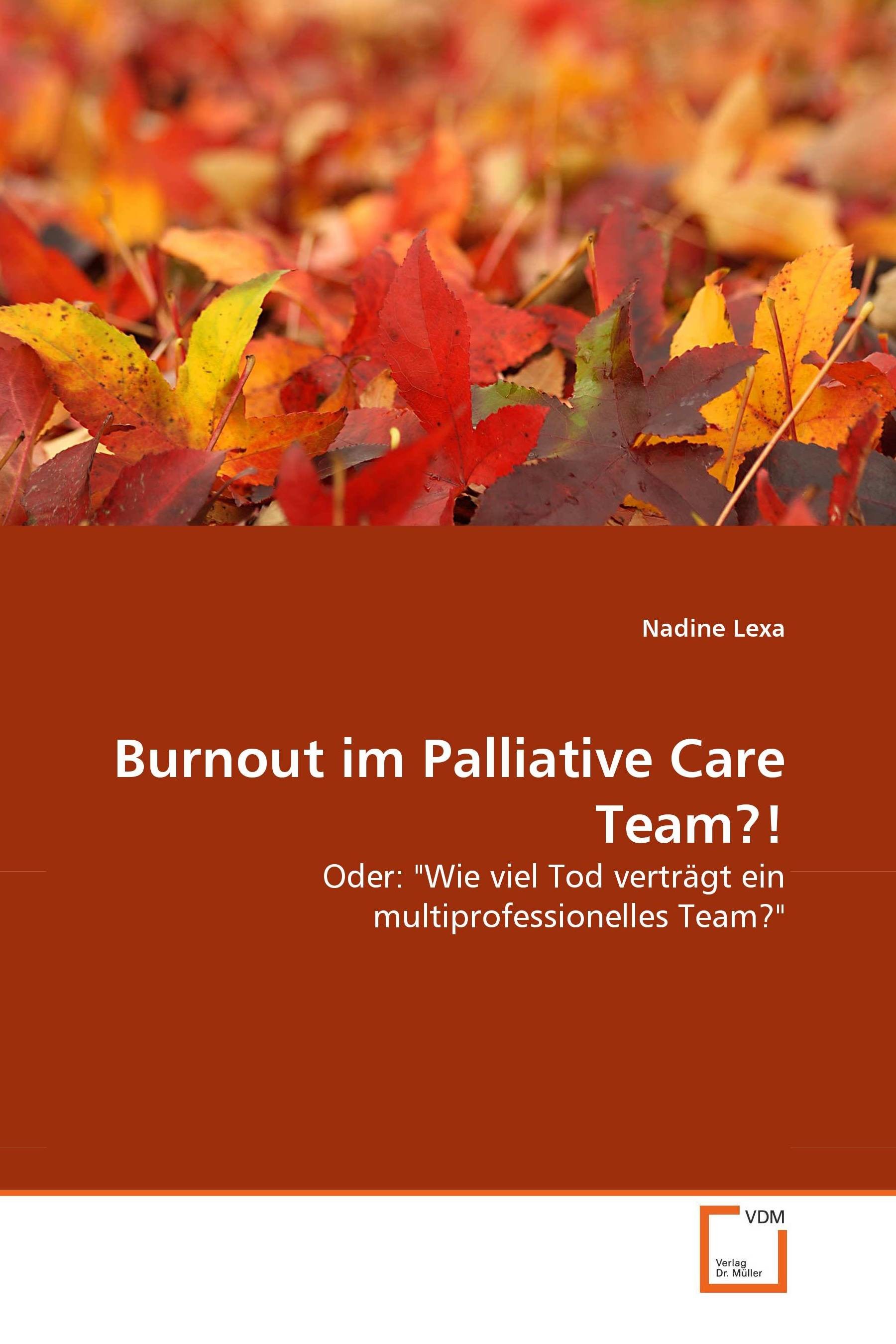 Cover Burnout im Palliative Care Team?!