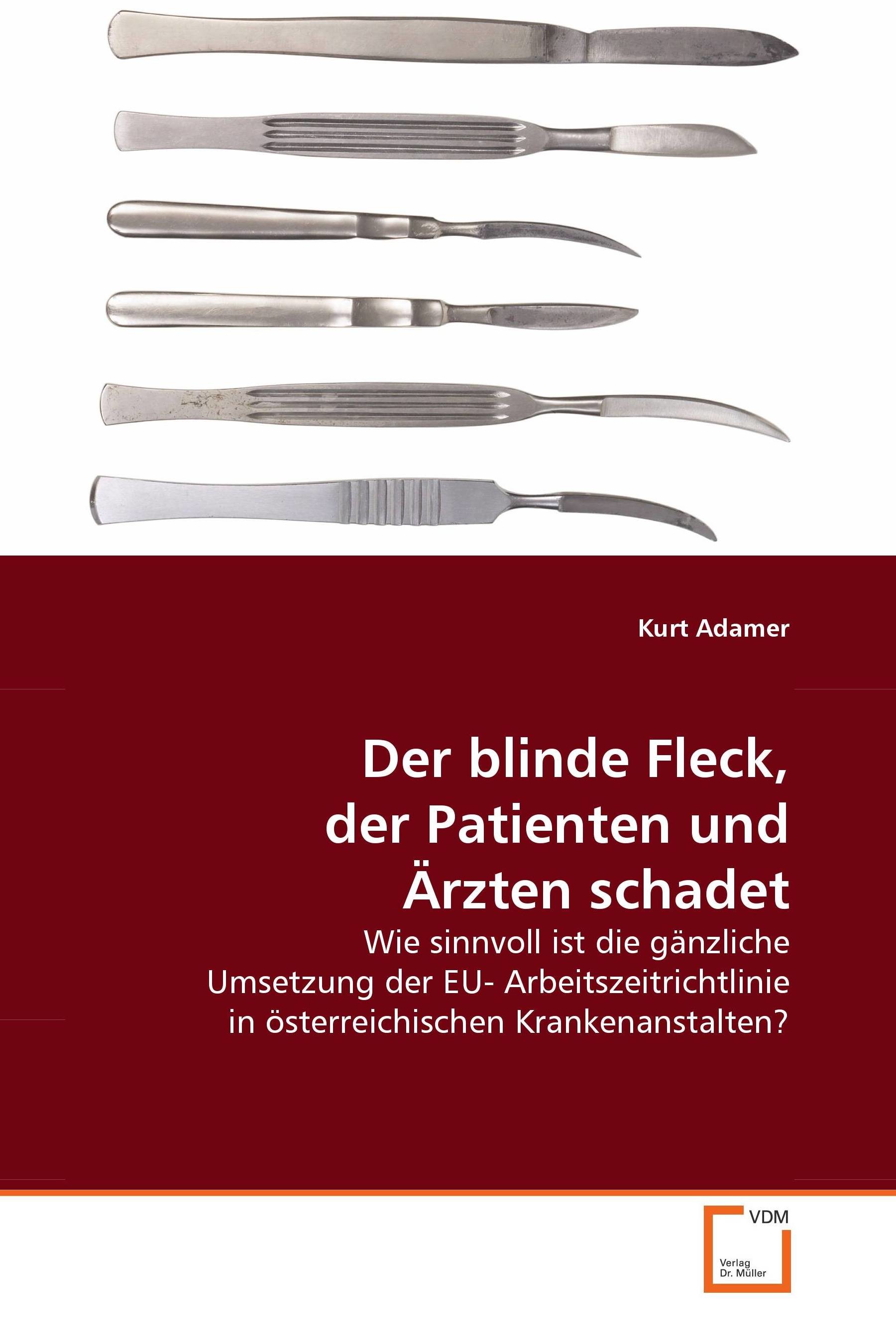 Cover Der blinde Fleck, der Patienten und Ärzten schadet