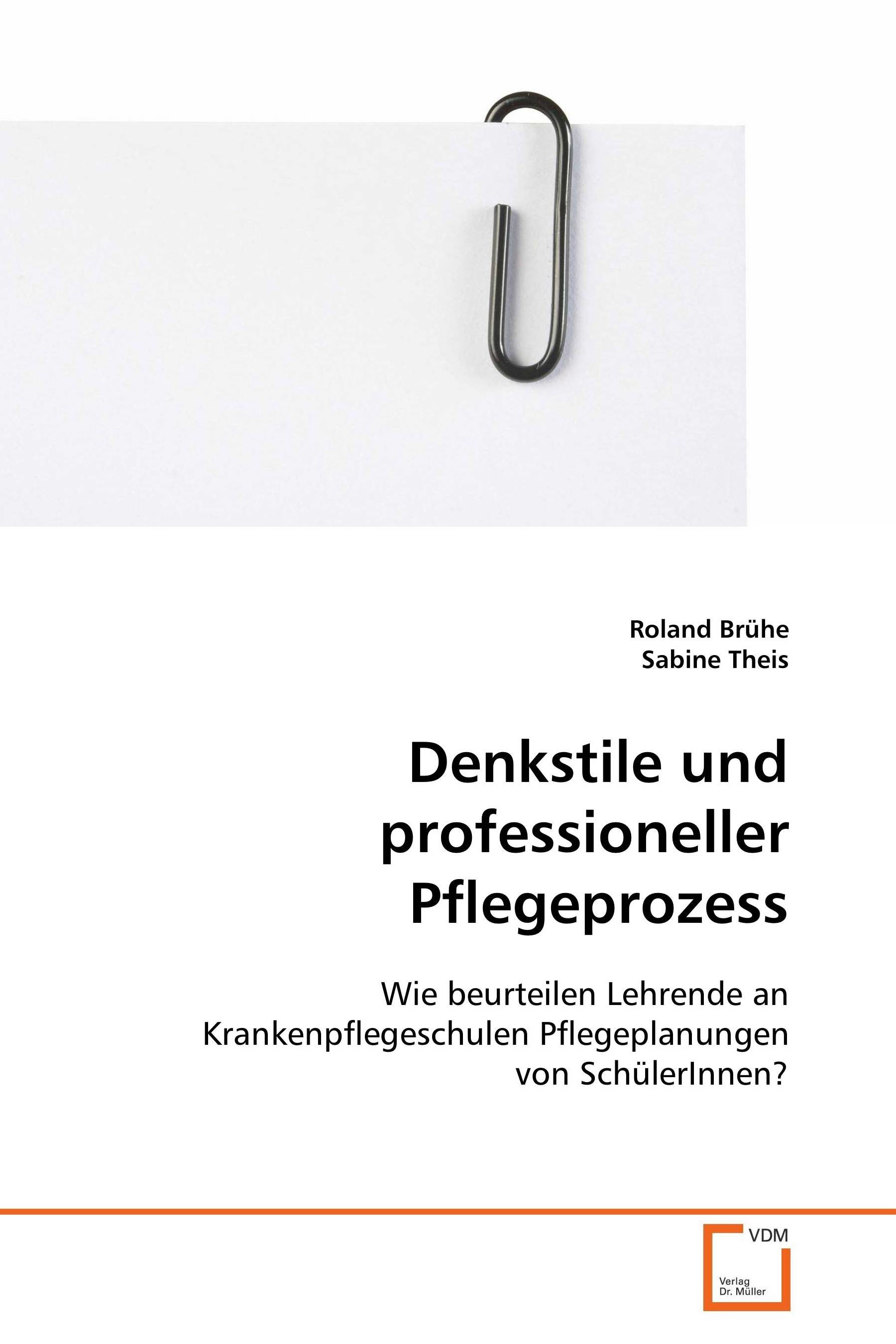 Cover Denkstile und professioneller Pflegeprozess