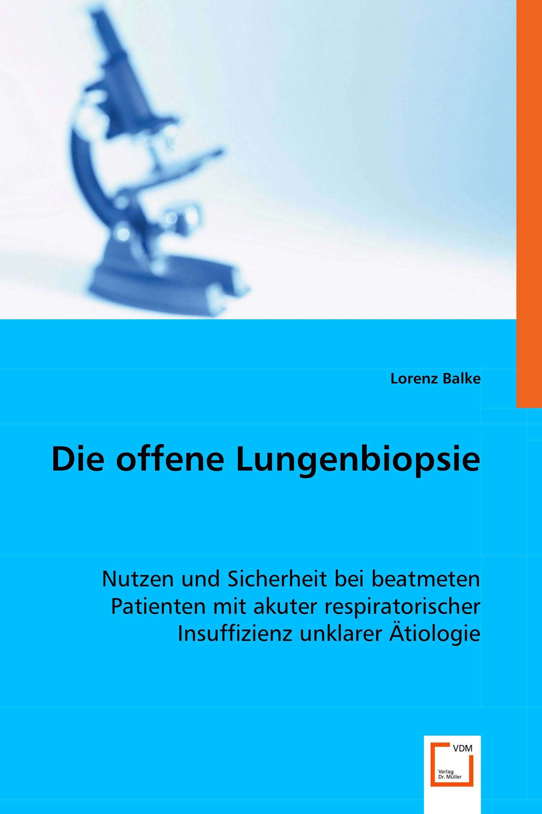 Cover Die offene Lungenbiopsie