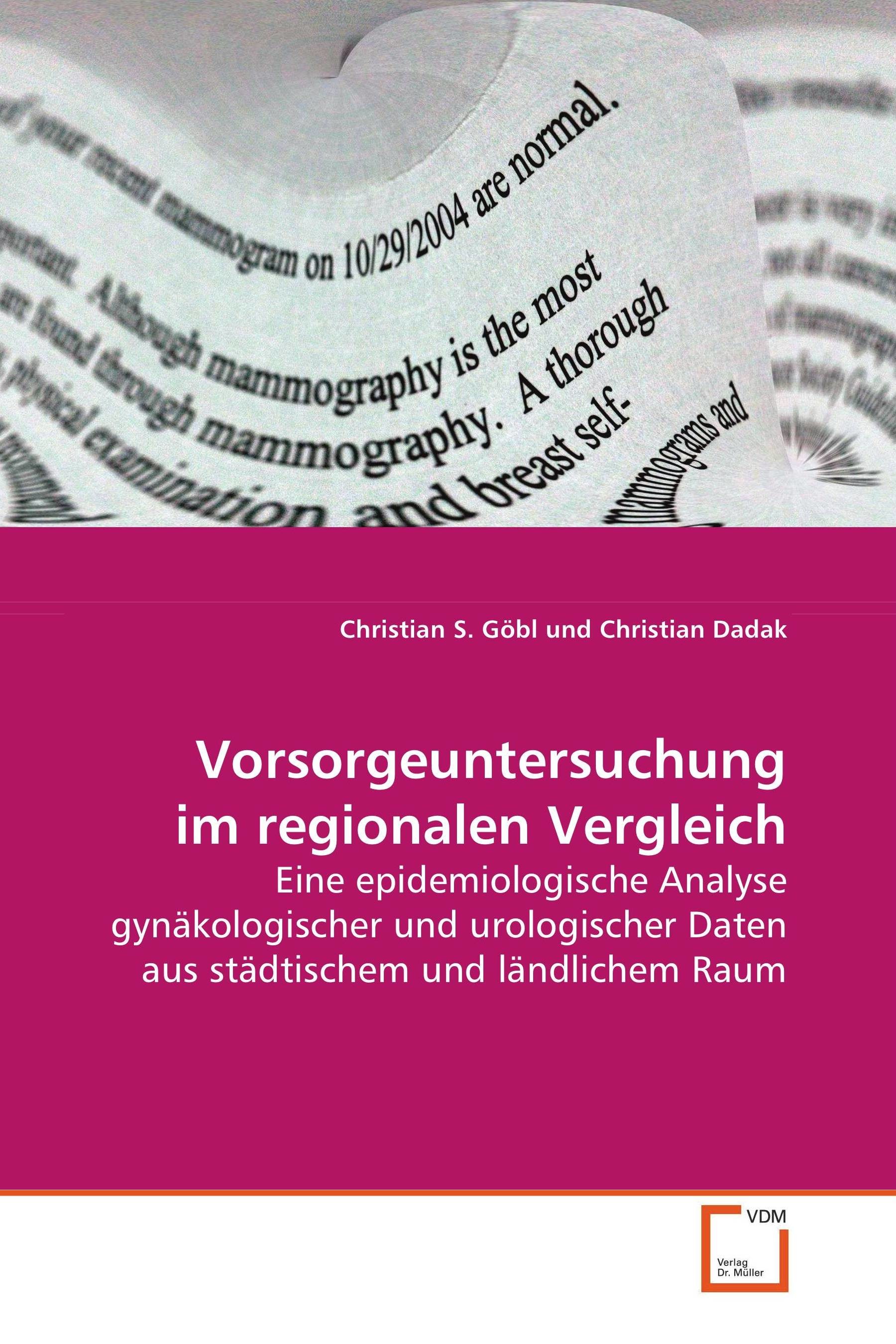 Vorsorgeuntersuchung im regionalen Vergleich