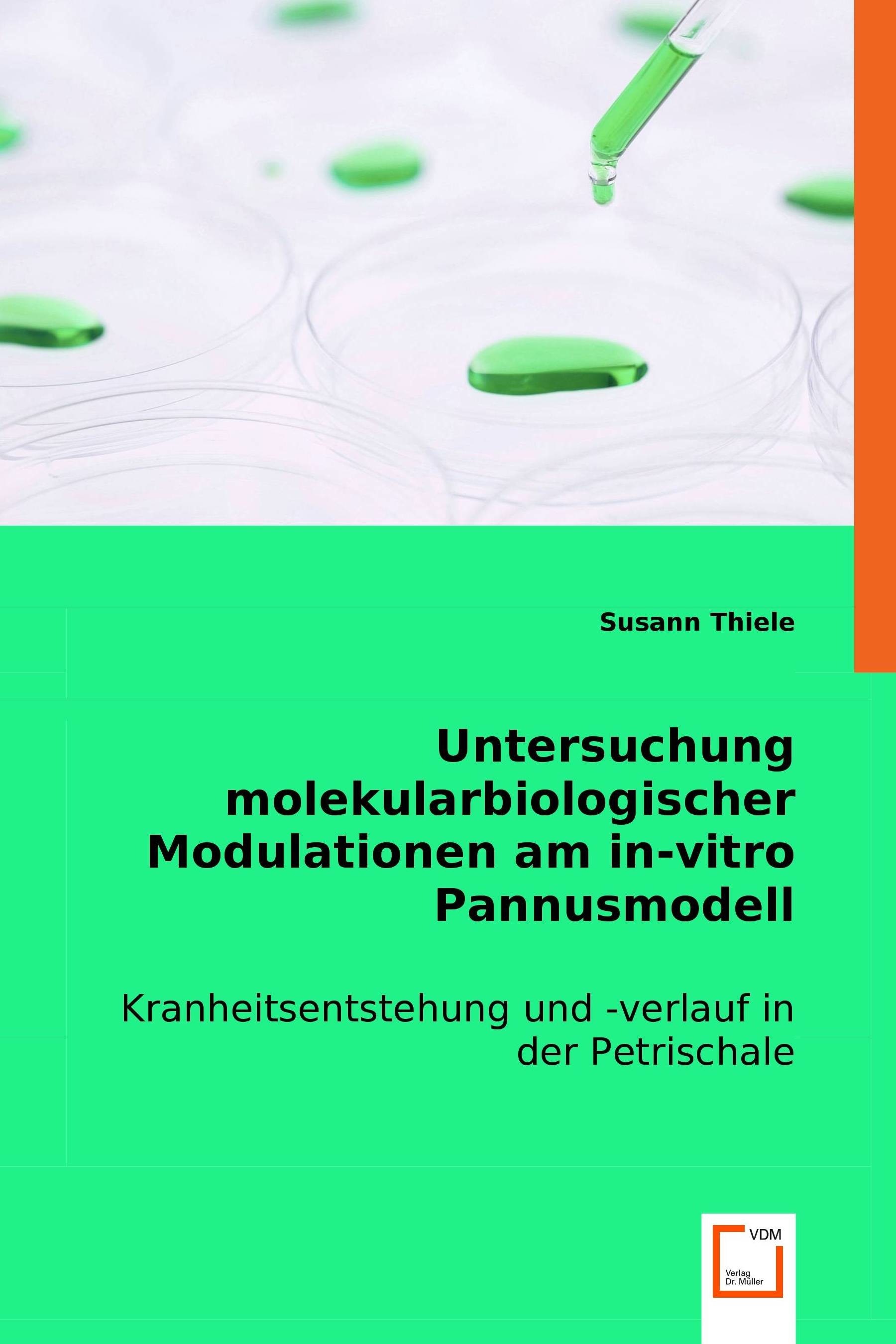Cover Untersuchungmolekularbiologischer Modulationen am in vitro Pannusmodell