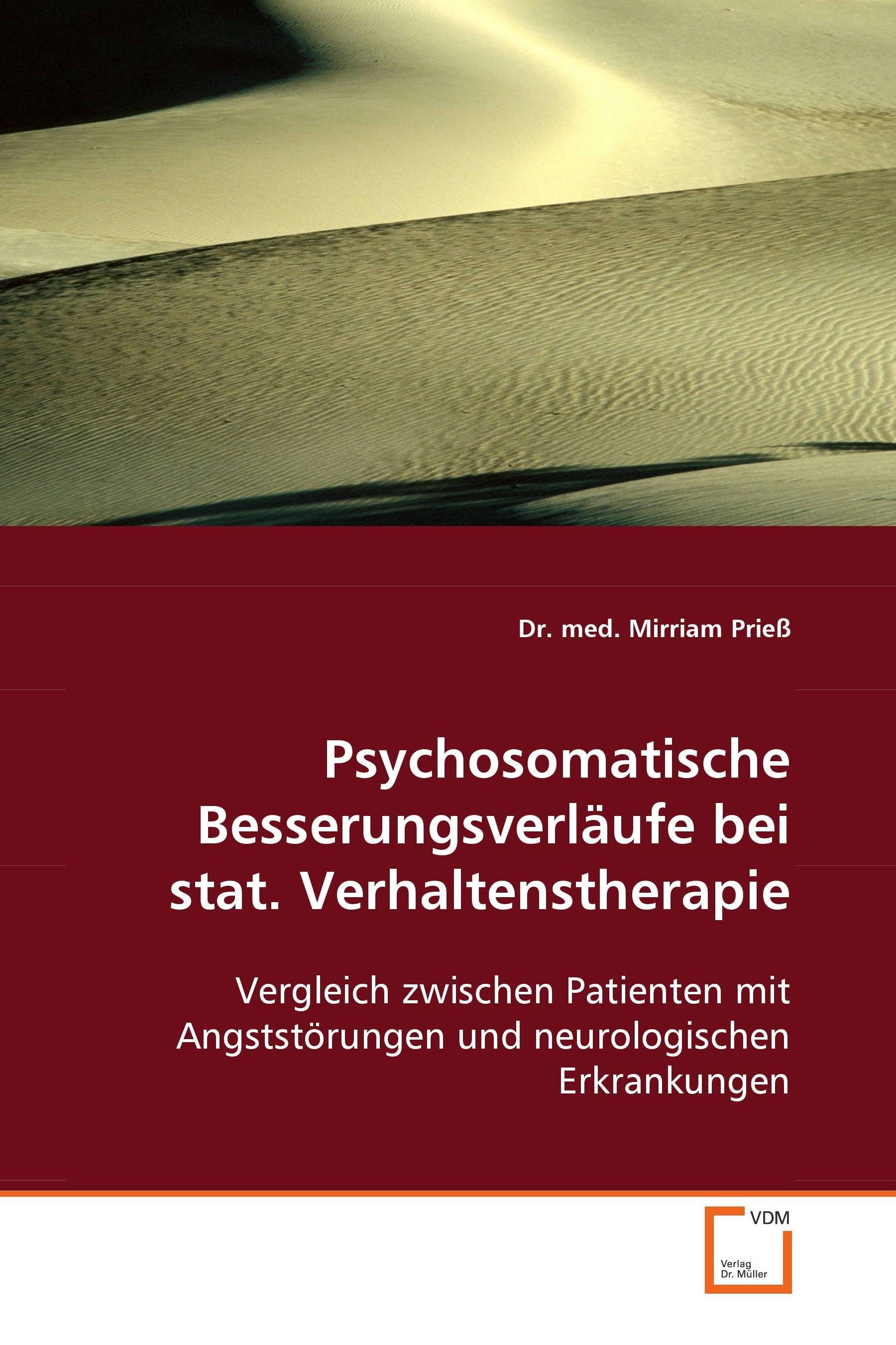 Cover Psychosomatische Besserungsverläufe bei stat. Verhaltenstherapie