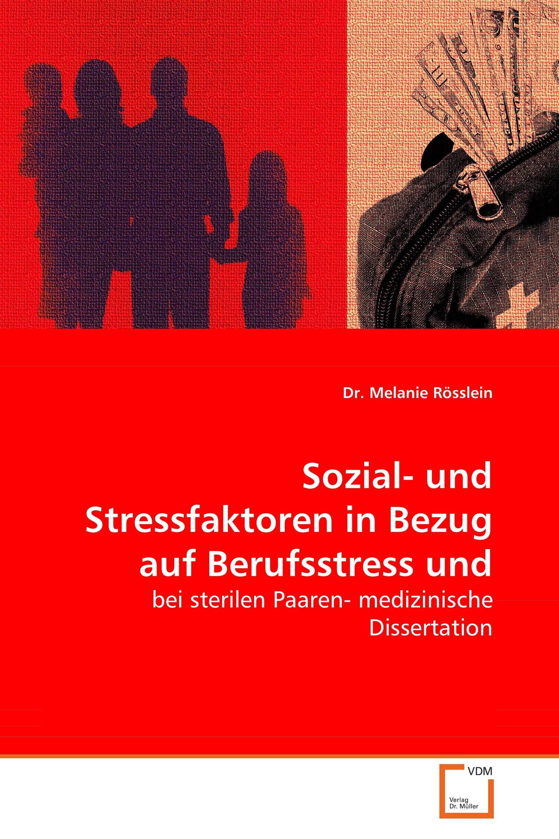 Cover Sozial- und Stressfaktoren in Bezug auf Berufsstressund Fertilität