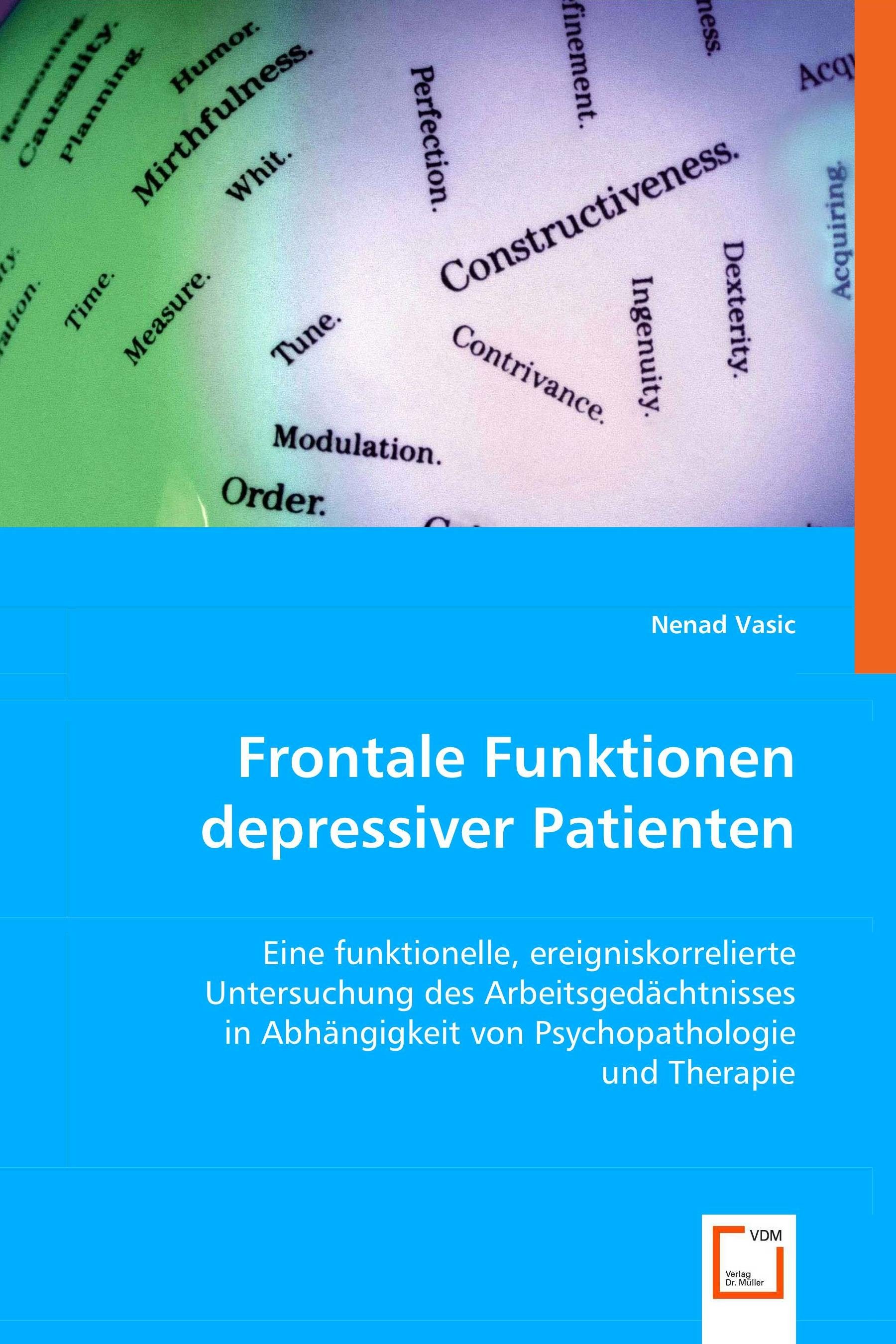 Cover Frontale Funktionen depressiver Patienten