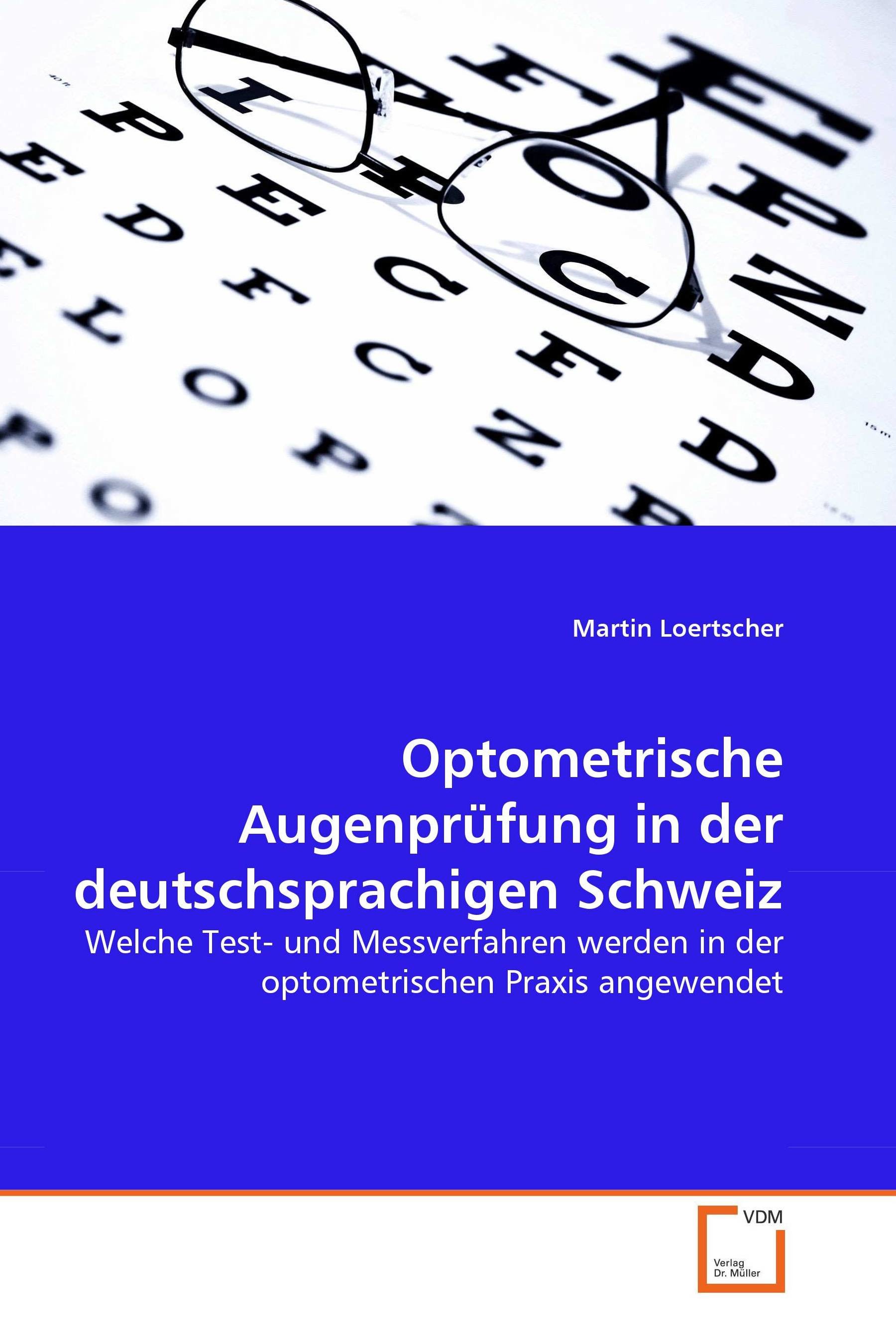 Cover Optometrische Augenprüfung in der deutschsprachigen Schweiz